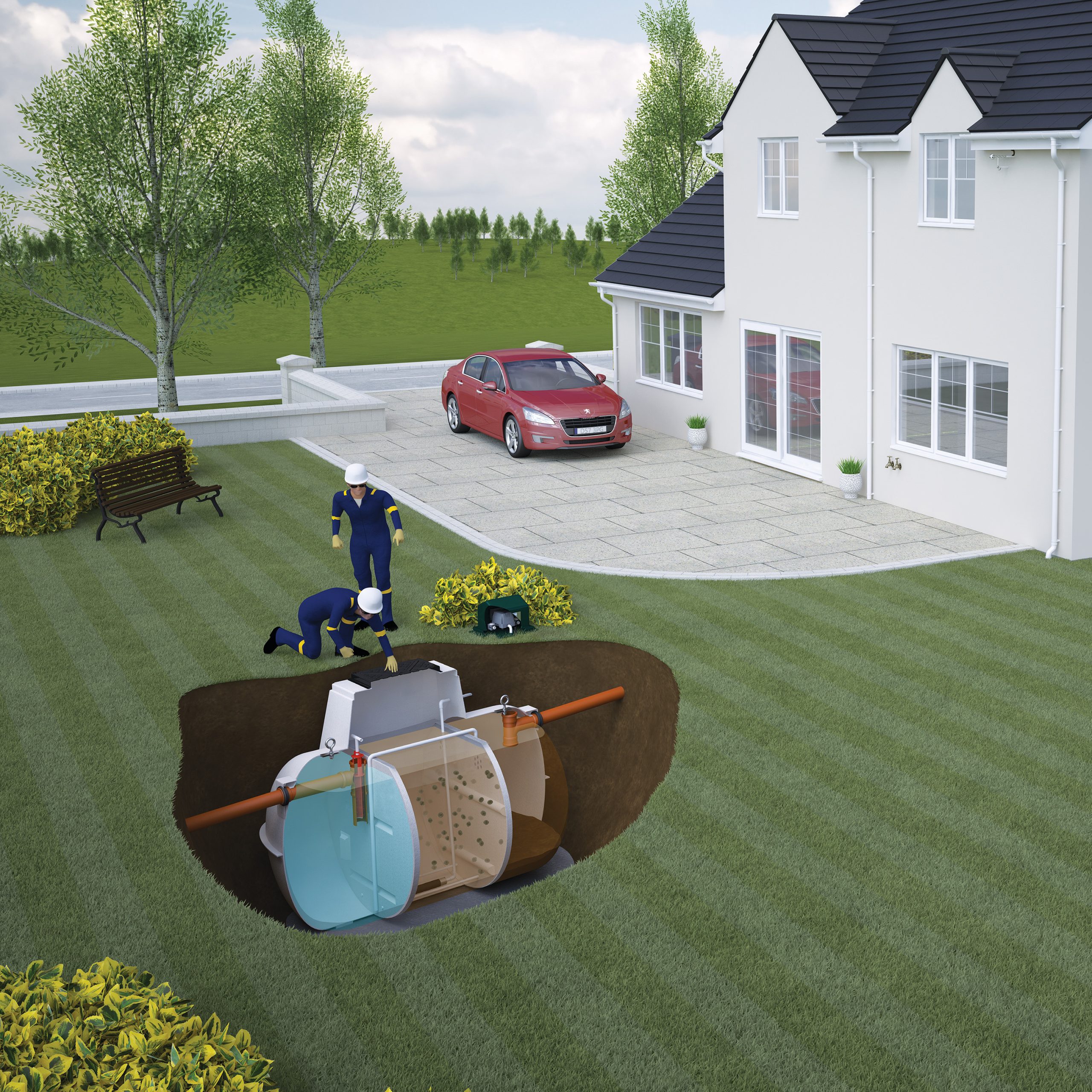 Marsh Ensign: Standard 10 person sewage treatment plant - Image 6